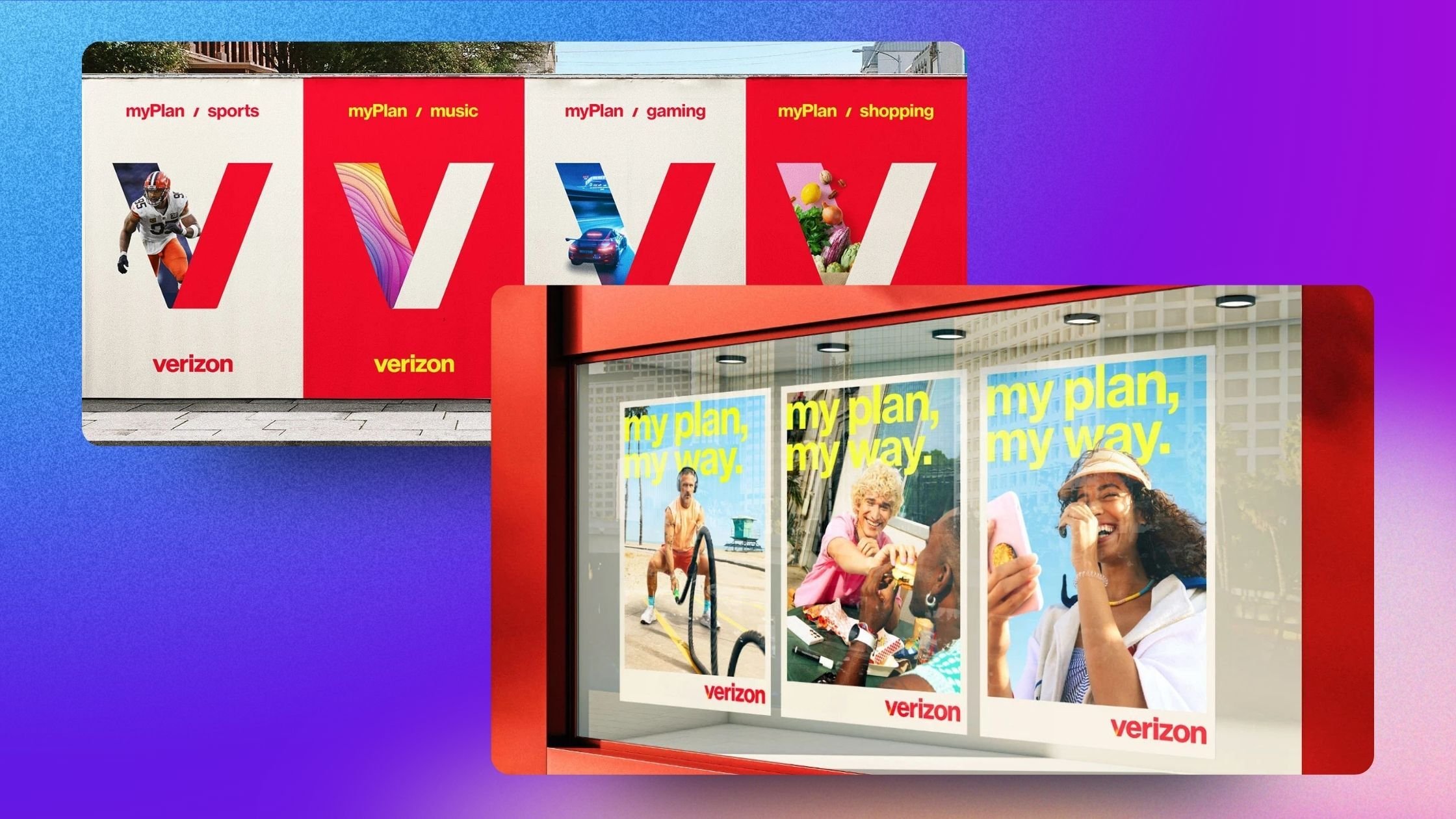 Verizon "Can you hear me now?" campaign in brand refresh