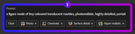 Adobe Firefly Prompt Text Box