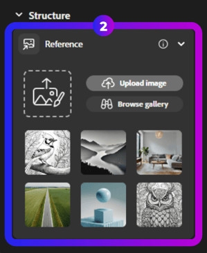 Adobe Firefly Structure Reference Window