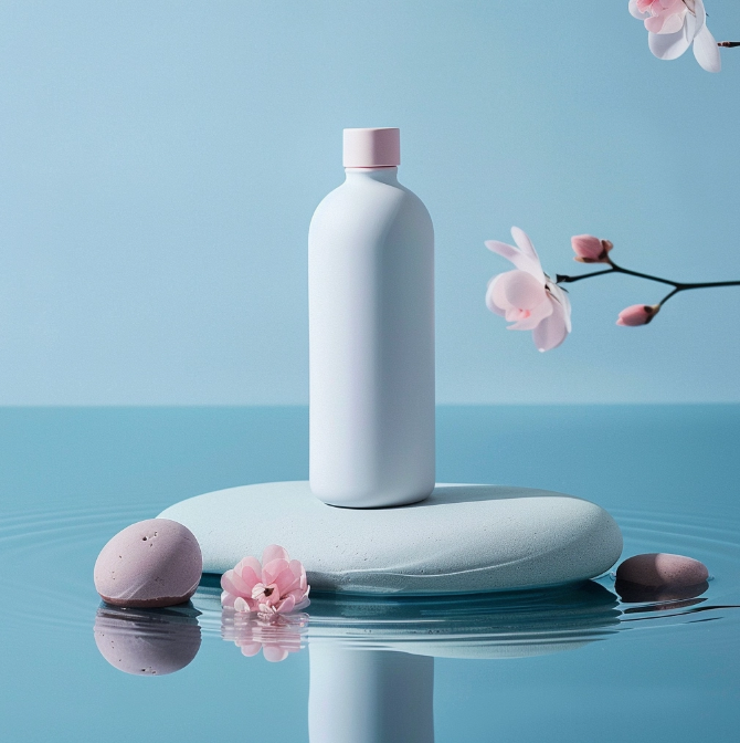 Product photography of a water bottle