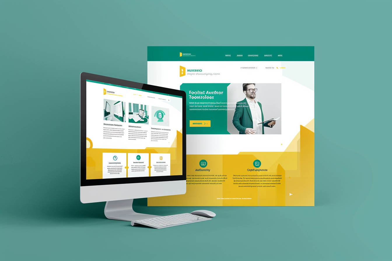 UI website design for financial management company