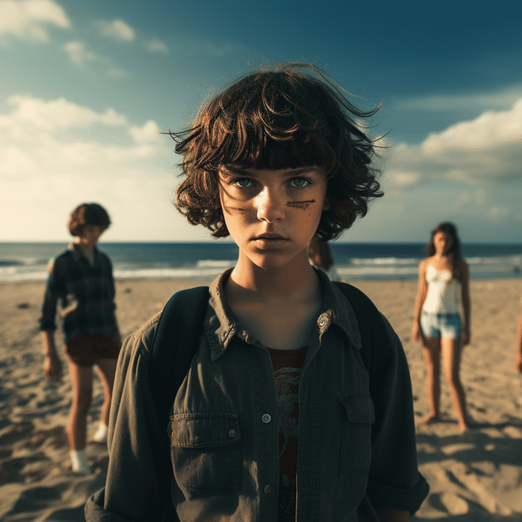 Stranger Things set in the Beach