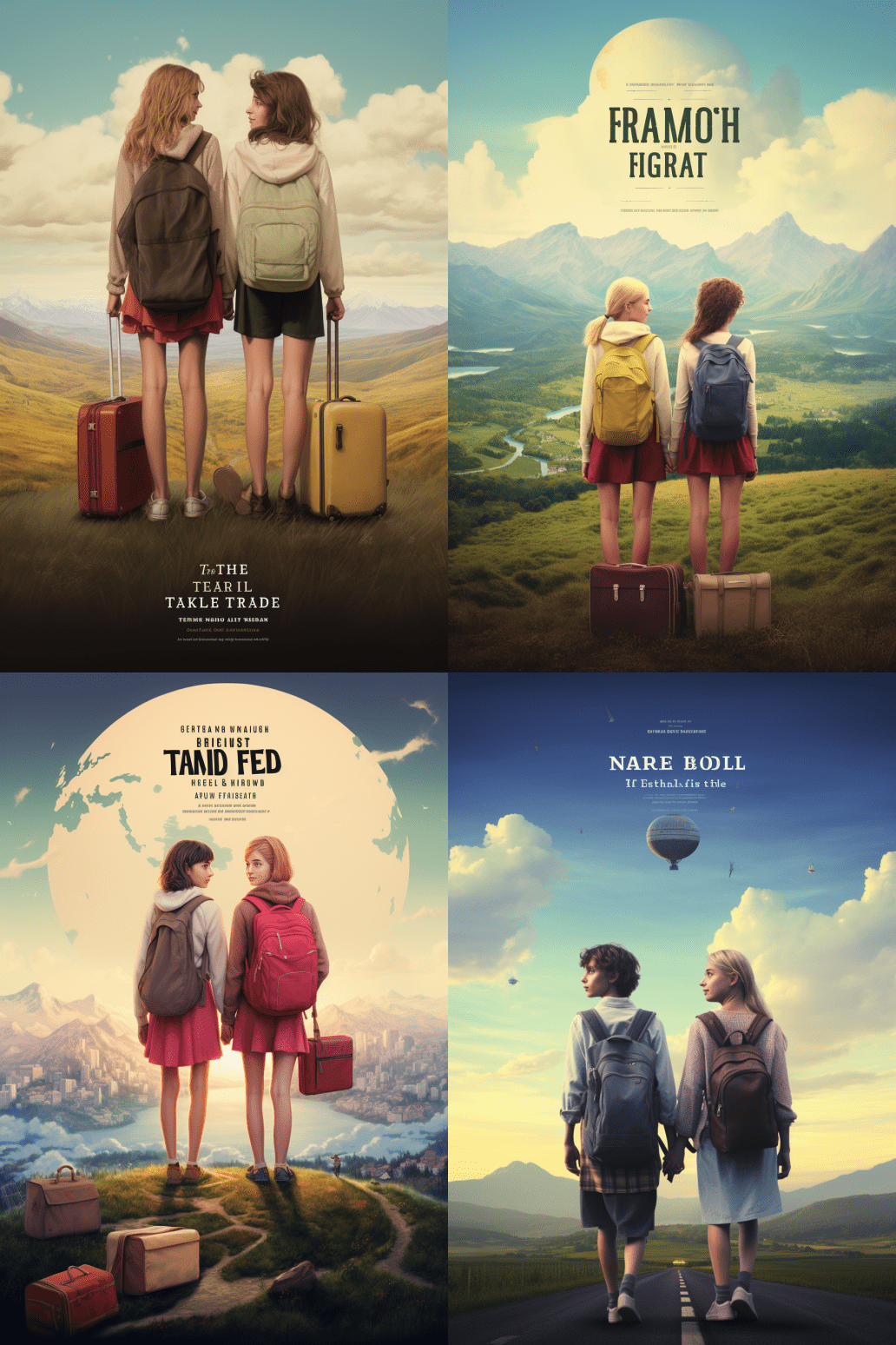 A poster for an indie coming of age movie generated from Midjourney