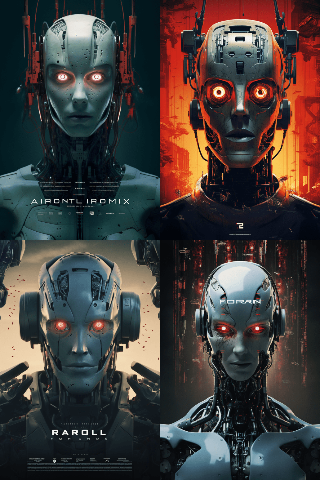 A poster for a sci-fi thriller movie generated from Midjourney