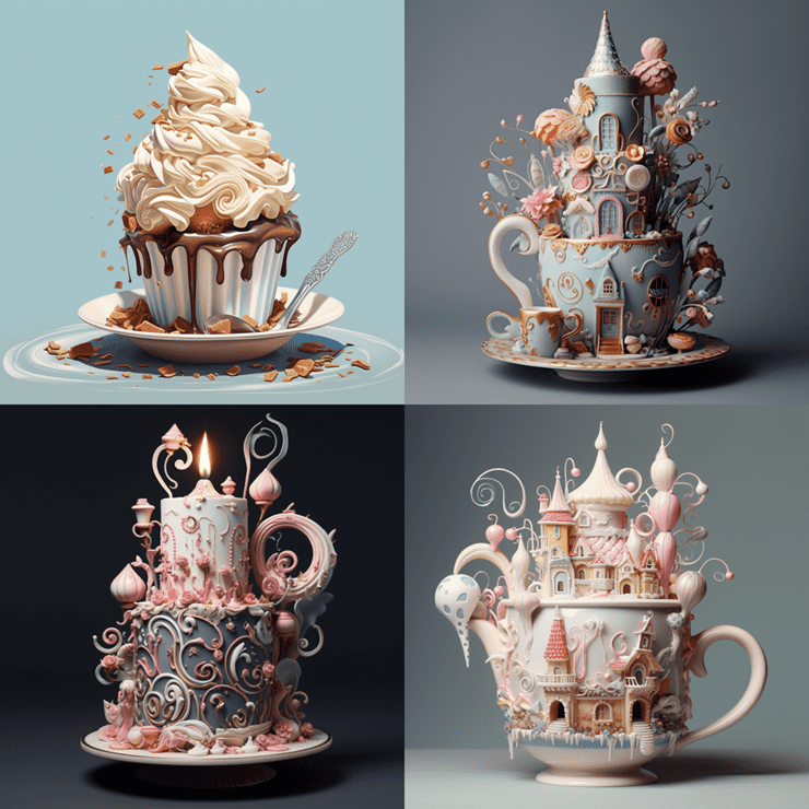 Cup:: Cake, two colons between two words