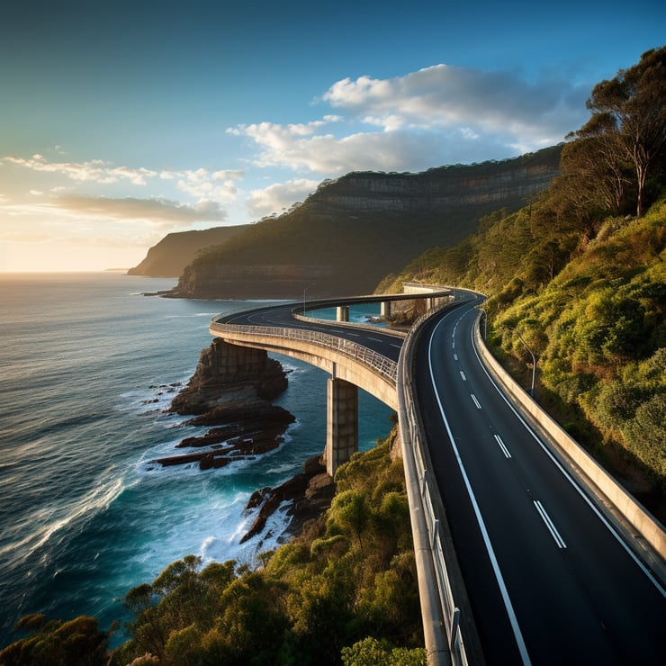 Sea cliff bridge