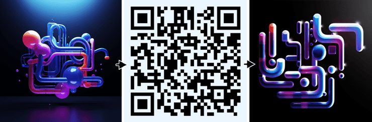 After a few days, we retried the steps but couldn't reproduce the initial results. Interestingly, the first image copied the QR code pattern instead of including an actual QR code.