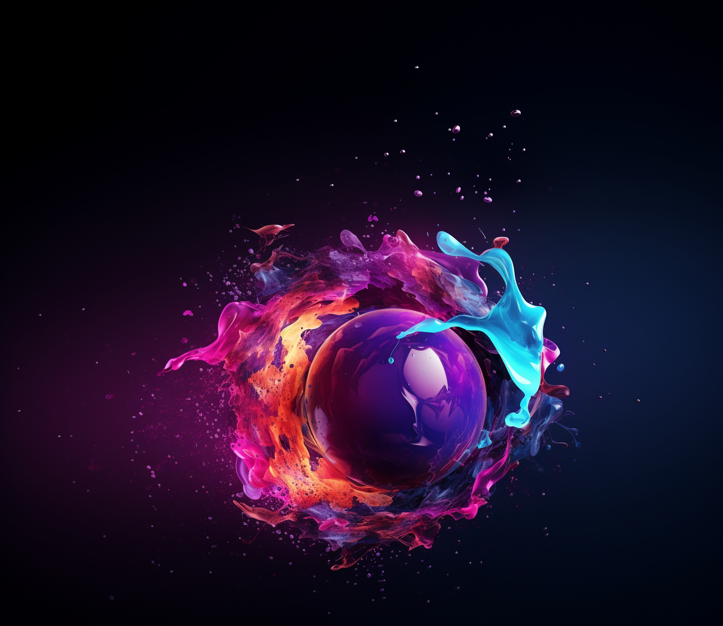 3d purple and blue gradient solid cement textured orb form exploding, sand and foam and coming out, organic shape, in the style of fluid, glass-like sculptures, vibrant, photorealistic, 32k UHD, painted illustrations, luminous scenes, musical color fields, dark black gradient background, well lit with yellow light, Davy Evans style