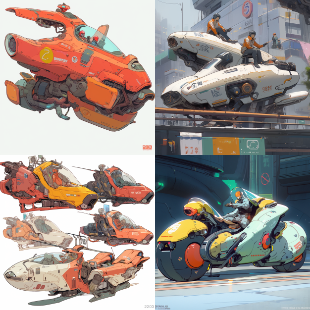 Future transportation using --niji 5 --style expressive parameter