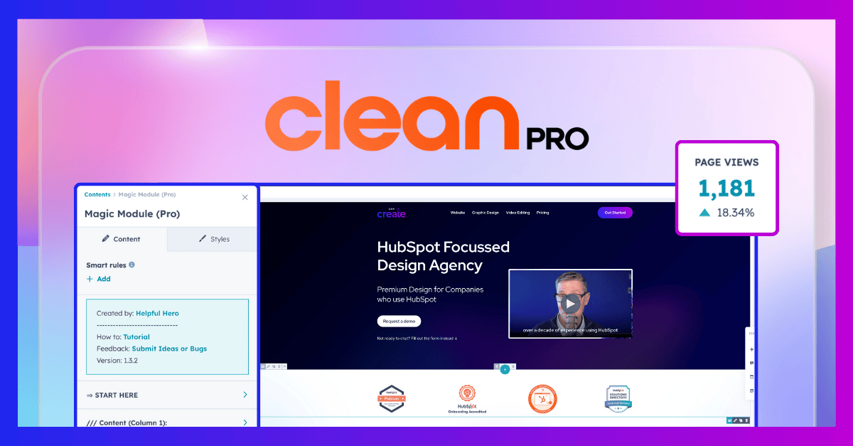 From bottleneck to growth engine: How CLEAN transforms your HubSpot site