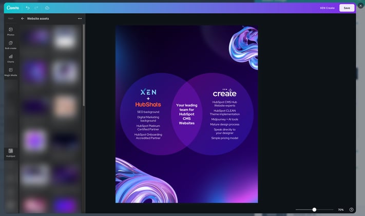 Screenshot of Canva design