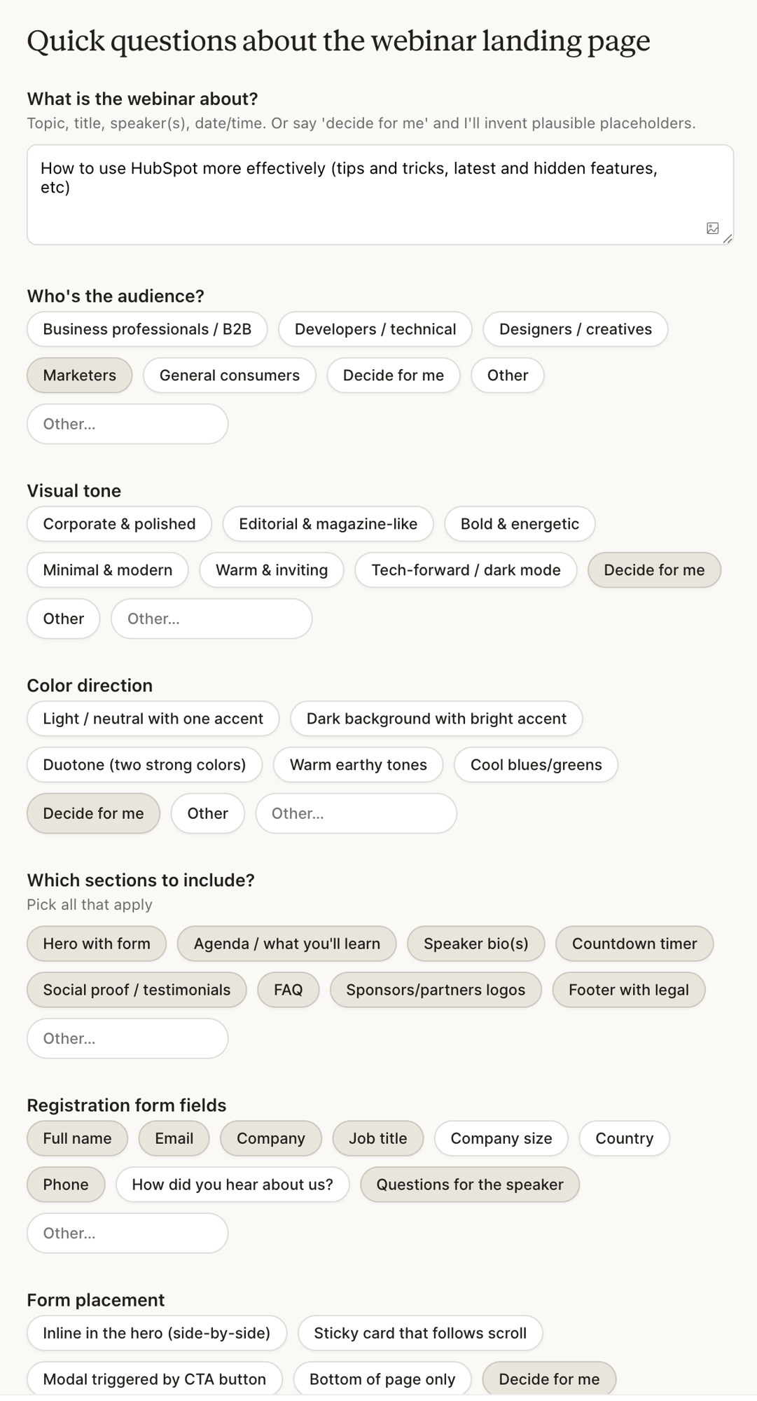 Claude Design screenshot