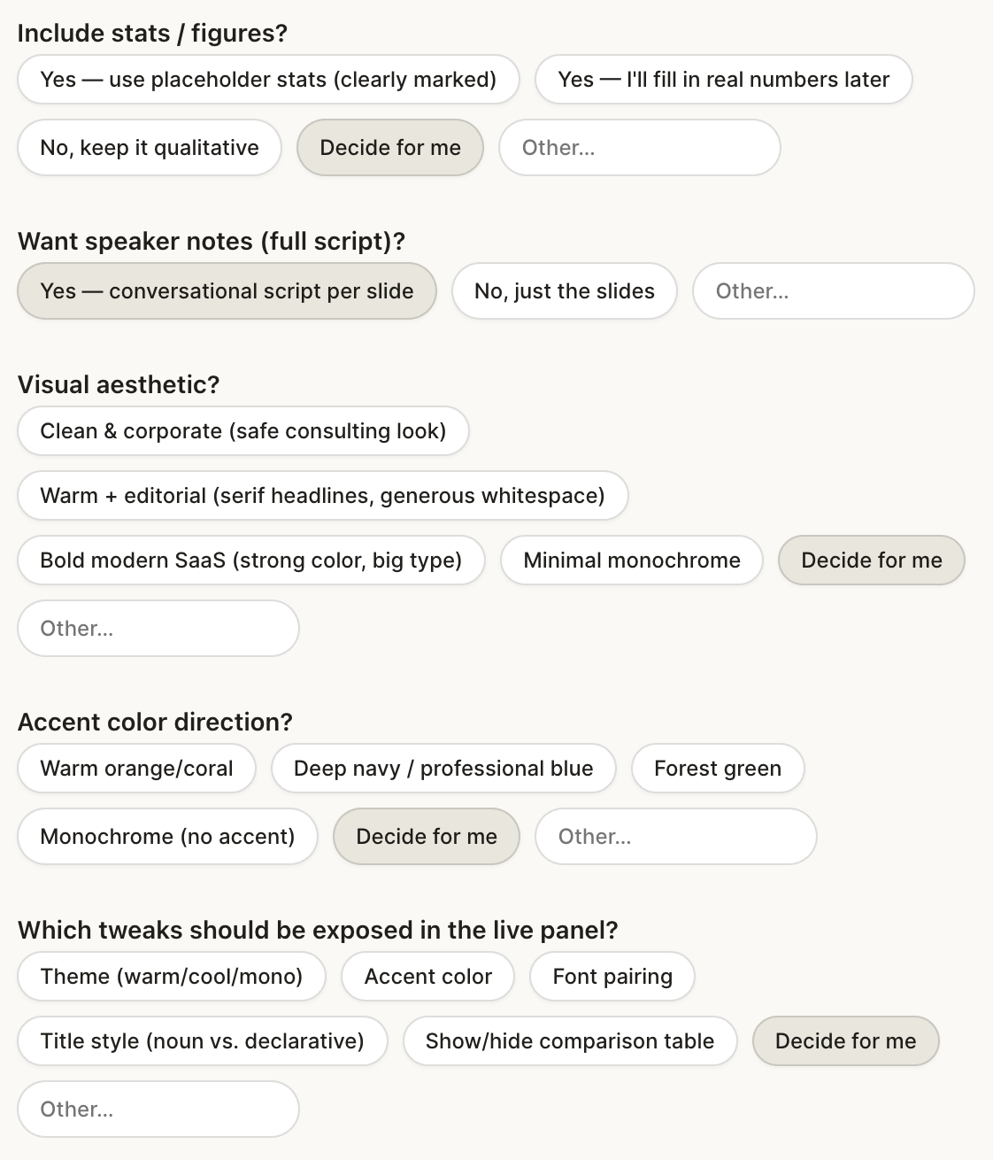 Claude Design screenshot