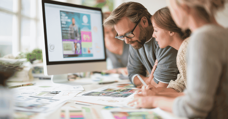 a design team in collaboration
