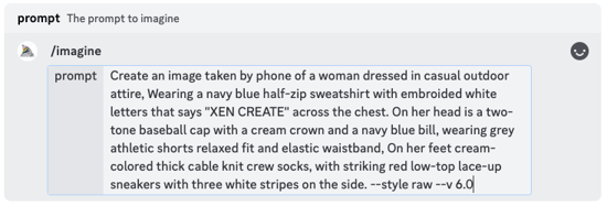 Paste the prompt into Midjourney, allowing for further customization to align with your brand and add a touch of fun.