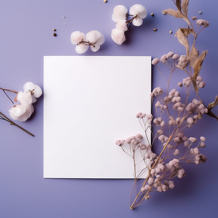 Wedding invitation mockup