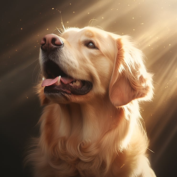 Majestic goldern retriever