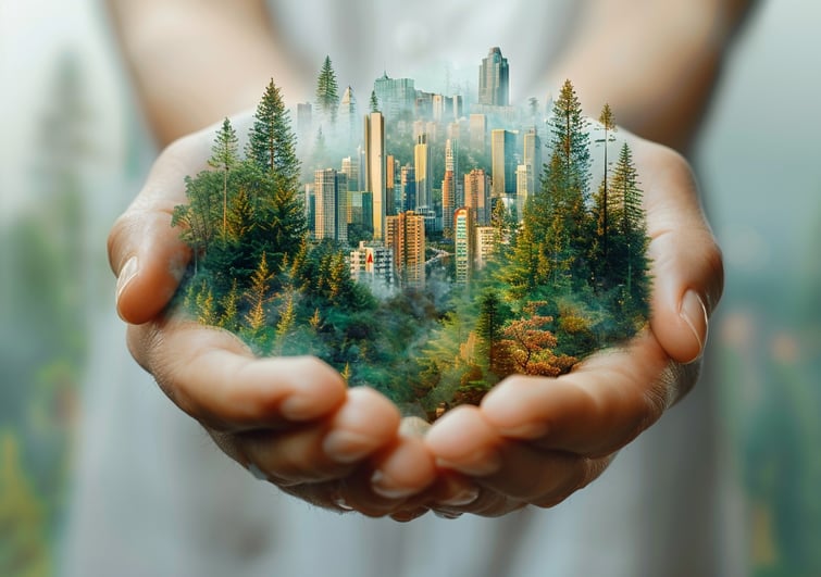 Image symbolising the future for eco-friendly cities