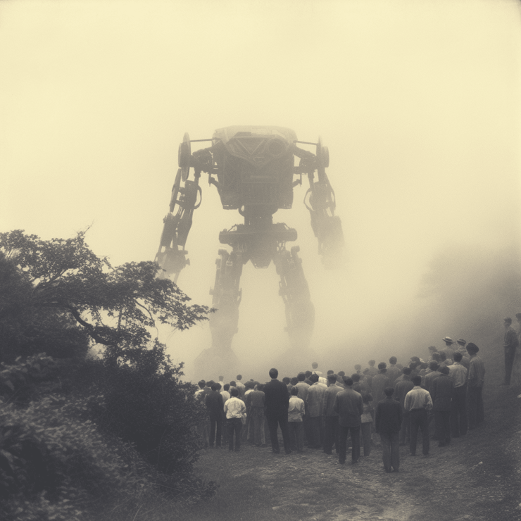 1910 historic photo of immense supernatural monstrous