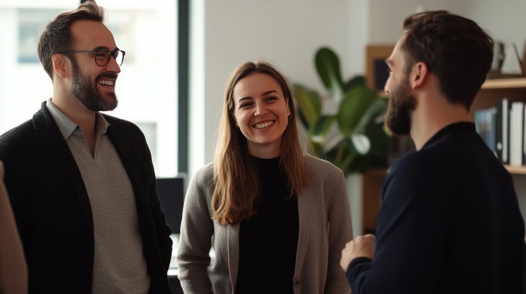 Group of business owners having a chat