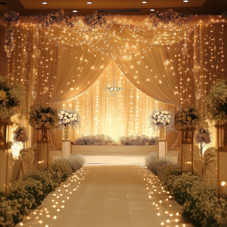 A set up in the wedding