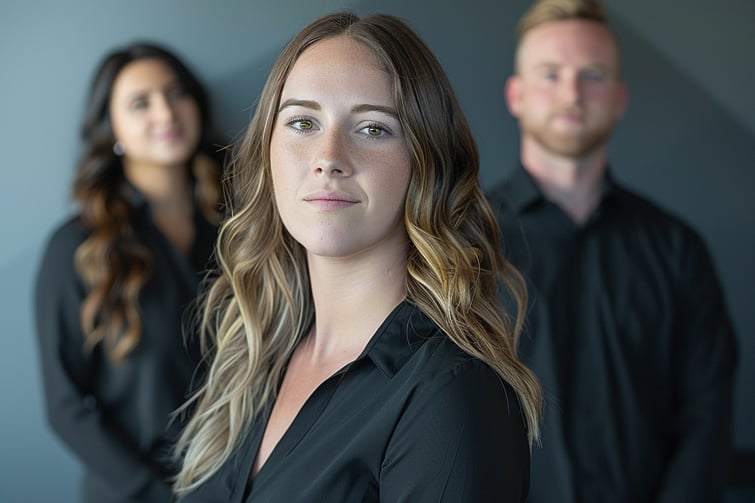 Professional shot of company employees 