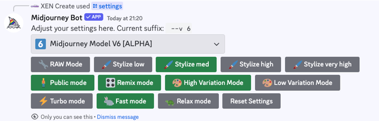 Adjust Stylize Settings