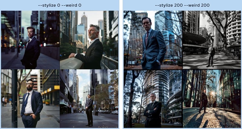 40 years old Australian business man posing in the city, hasselblad photography with weird and stylize parameter.