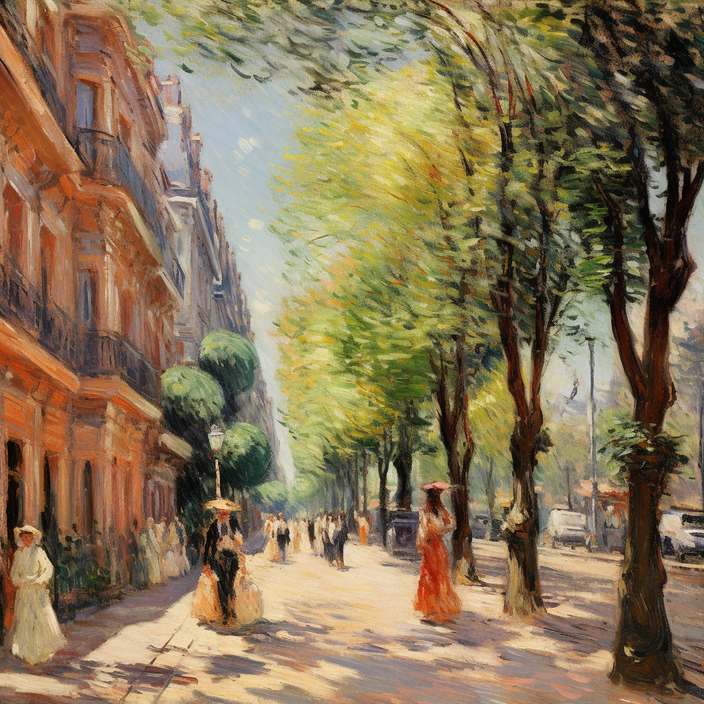 claude monet generated art 