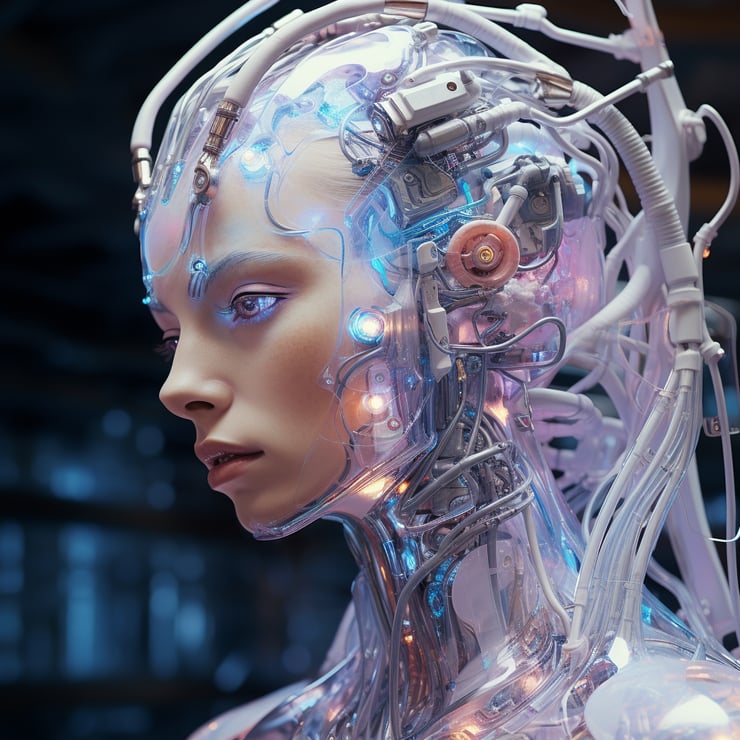 phantasmal iridescent cyborg