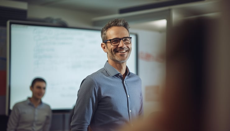 Medium shot of a professor