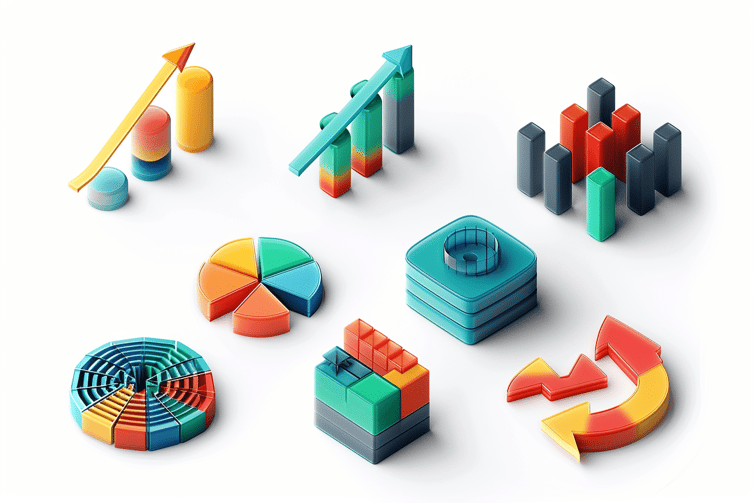 multiple trading pack 3d icon