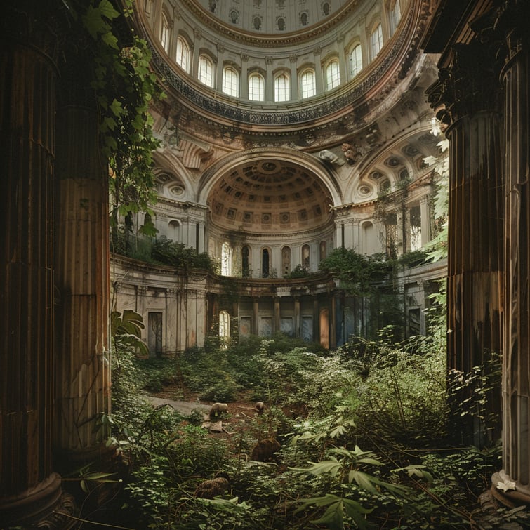 Abandoned us capitol building