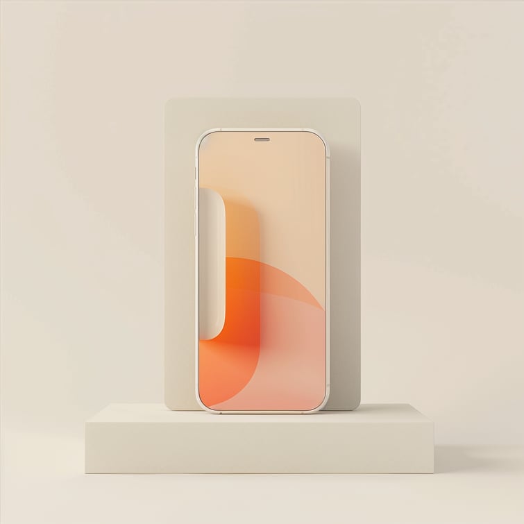 Packaging design for a futuristic mobile phone 
