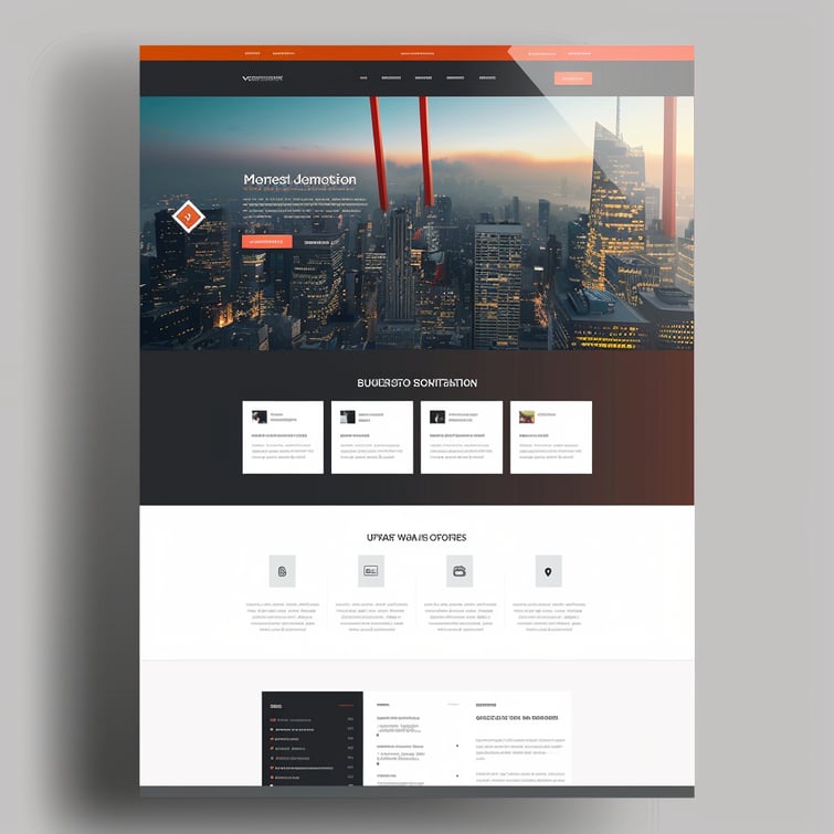 Website template about a business consultancy unit