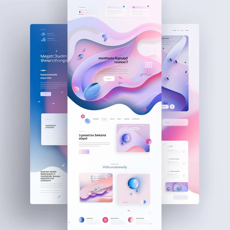 UI of a creative marketing agency