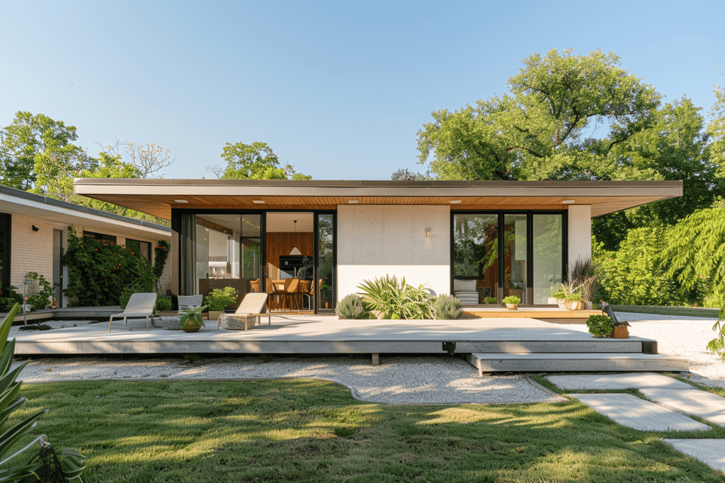 Modern house landscape