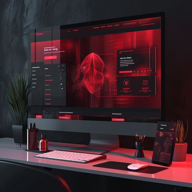 website design for a software tech