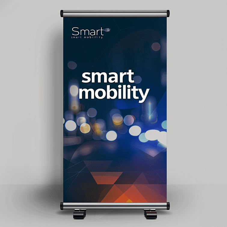 Professional event banner design about smart mobility