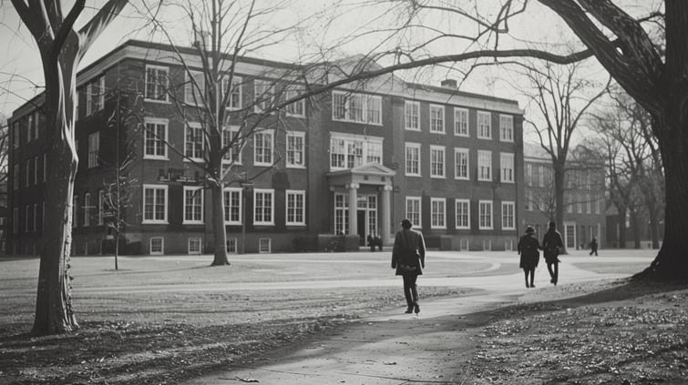 old school building at a university