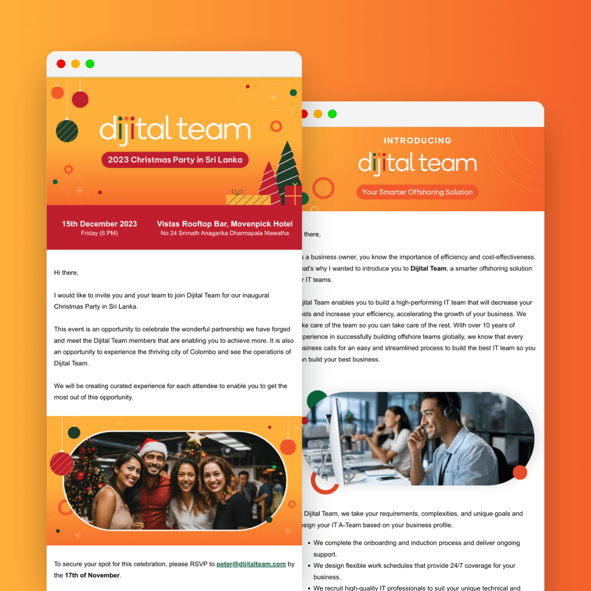 Dijital Team Email Template