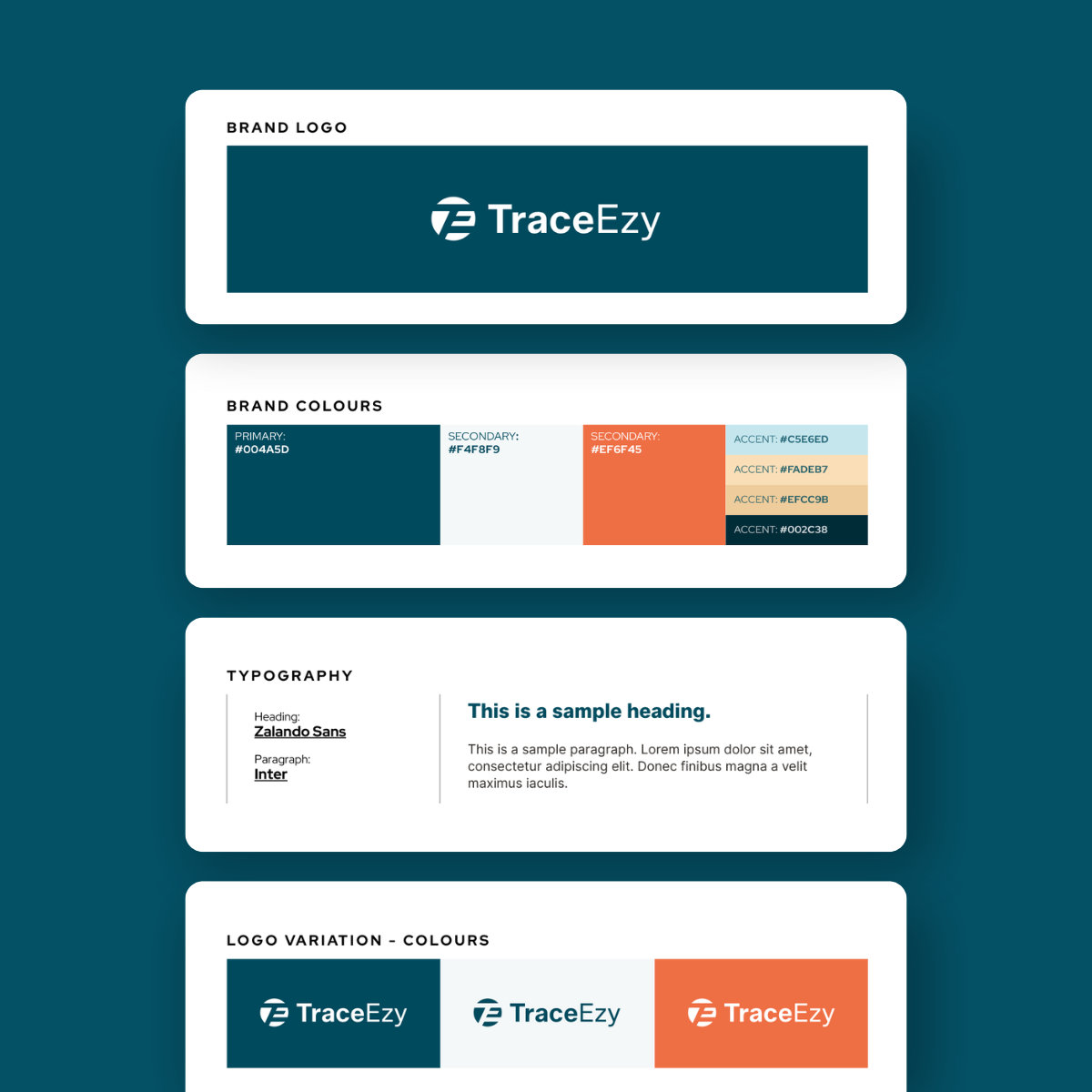 TraceEzy Brand Board