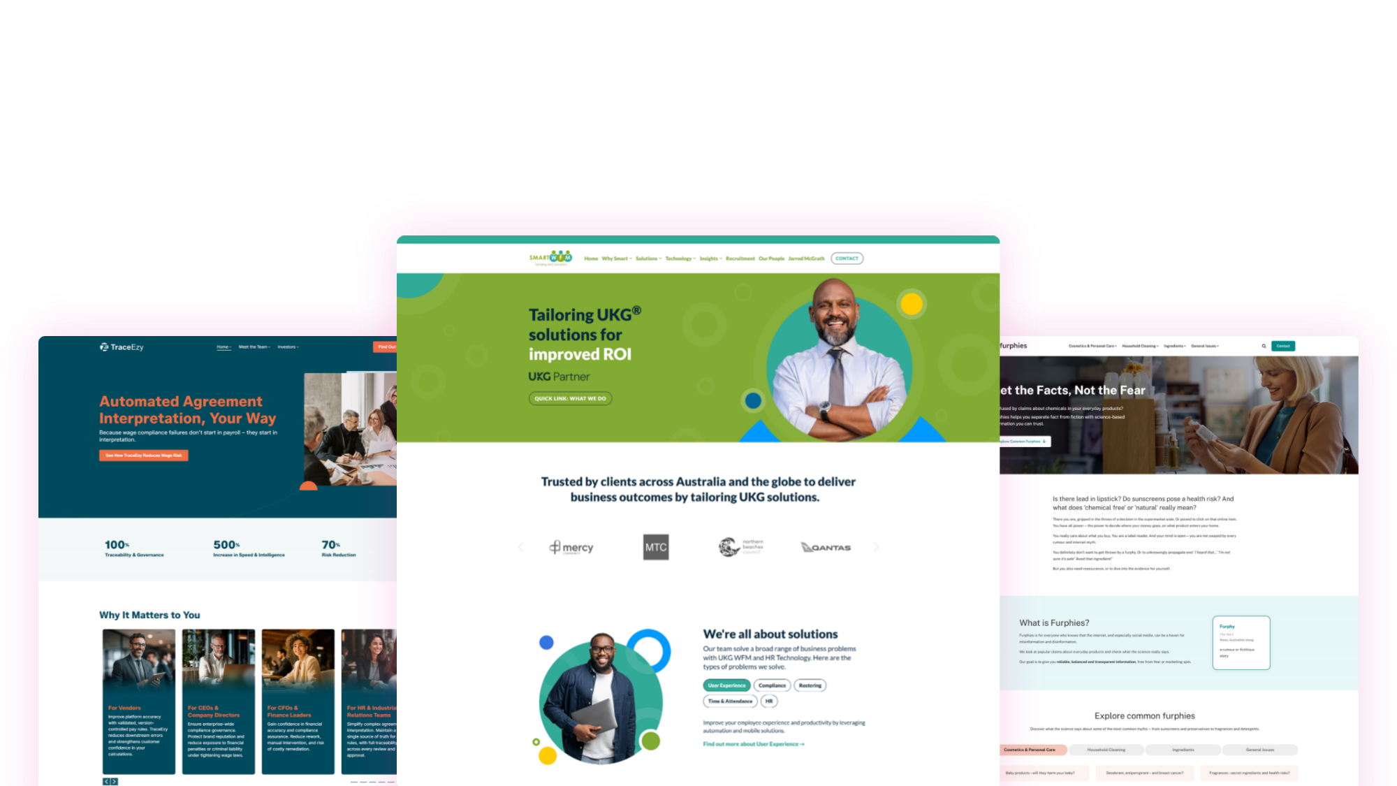 websites created with clean theme