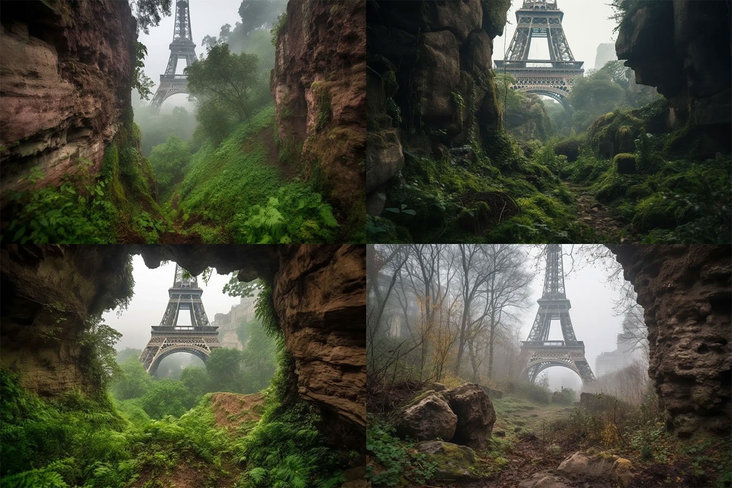Massive Ravine Crevice Post Apocalyptic