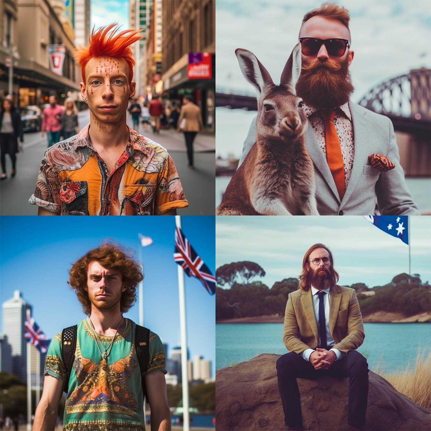 Portrait Shot of a Stereotypical Australian Person