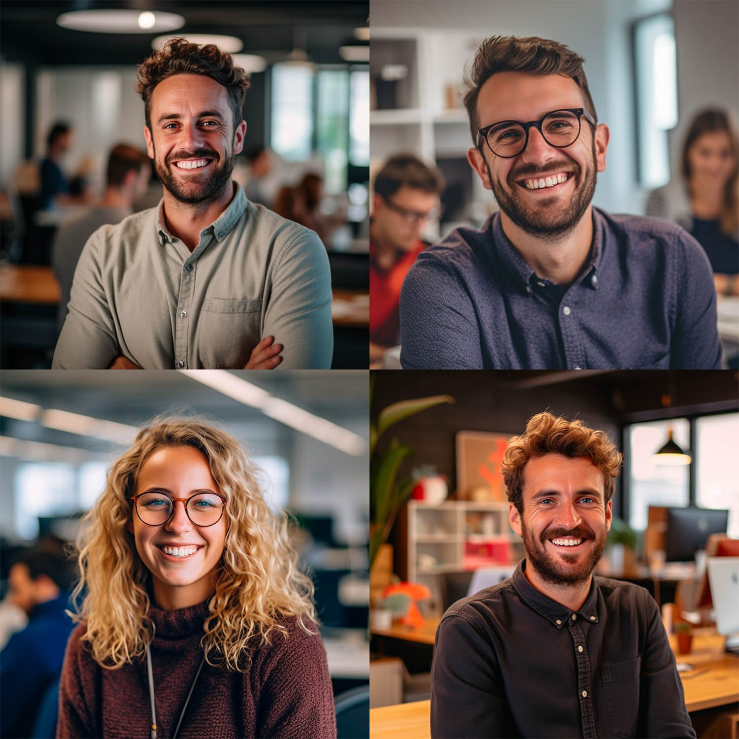Close Up Photography of Happy Team Members