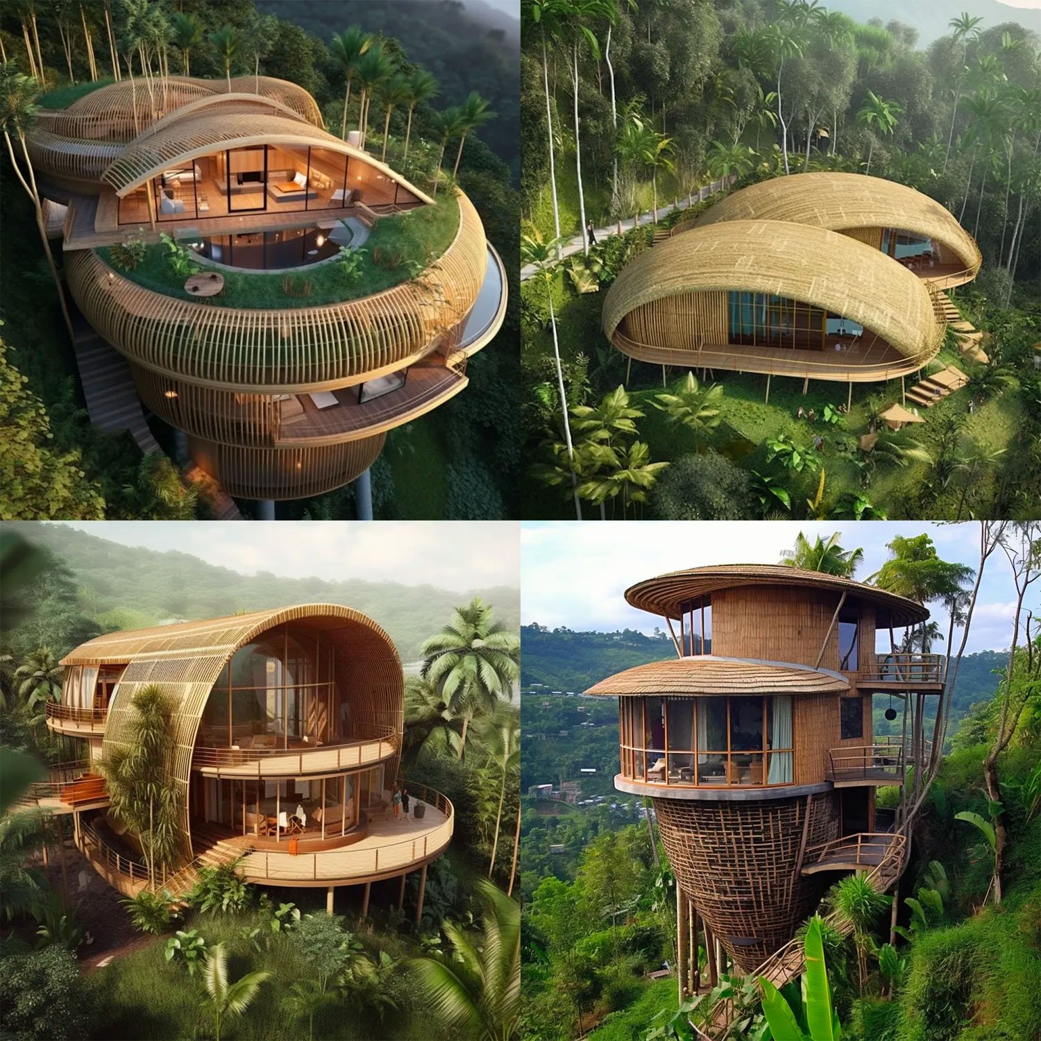 Efficient Bamboo House