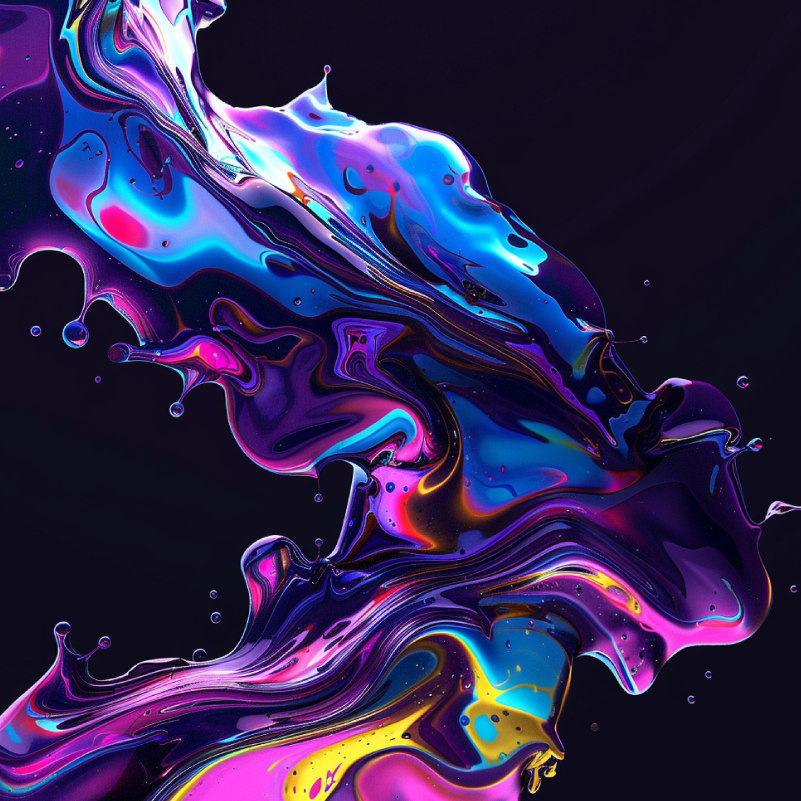 Blue and purple colorful liquid 