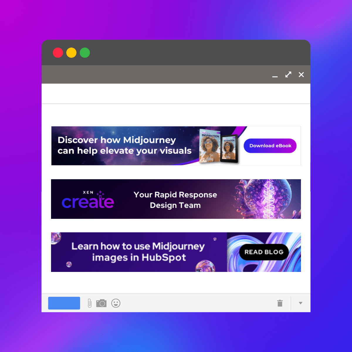 XEN Create Email Banner