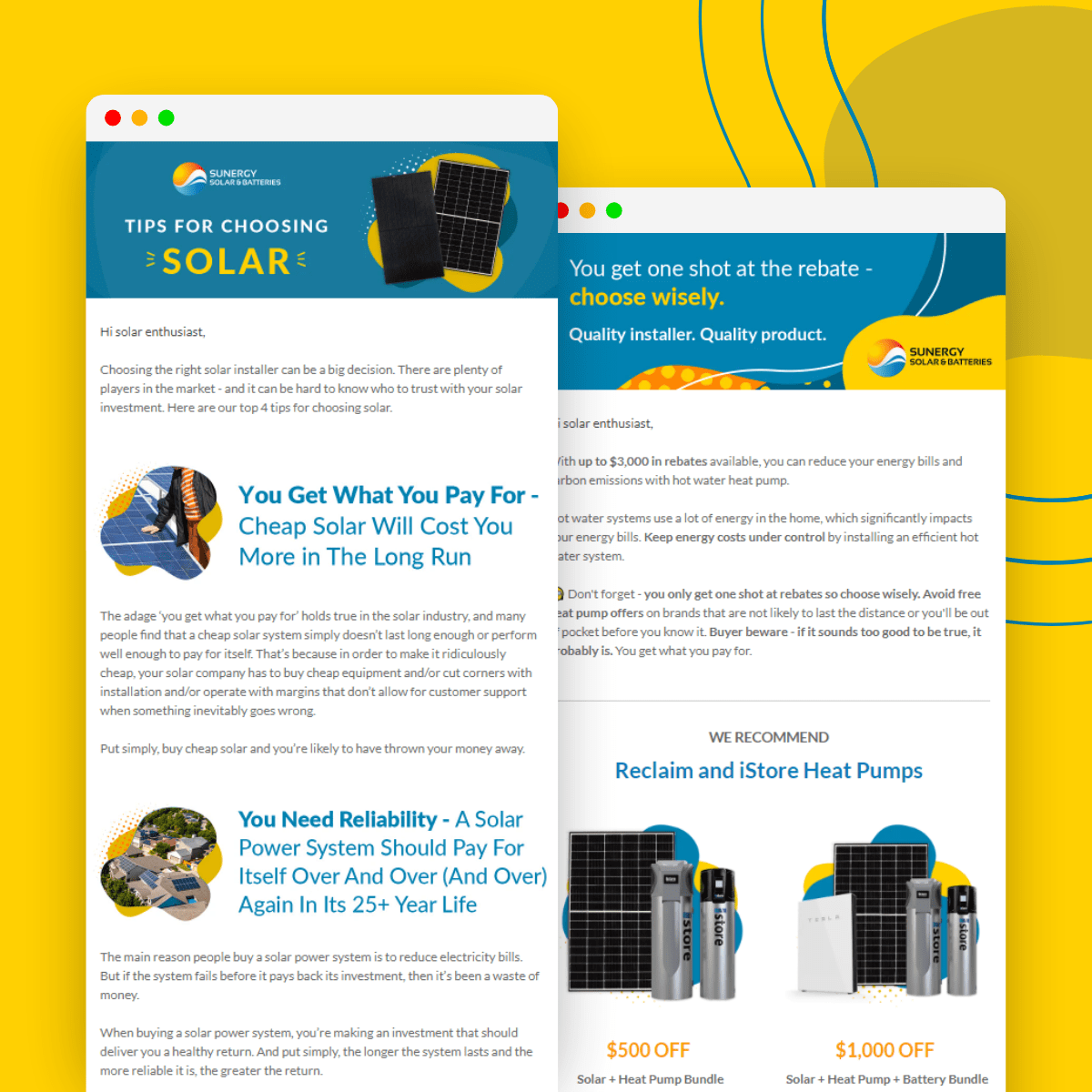 Sunergy Email Template